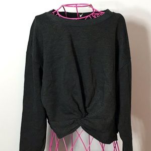 Charcoal Twist Front Top